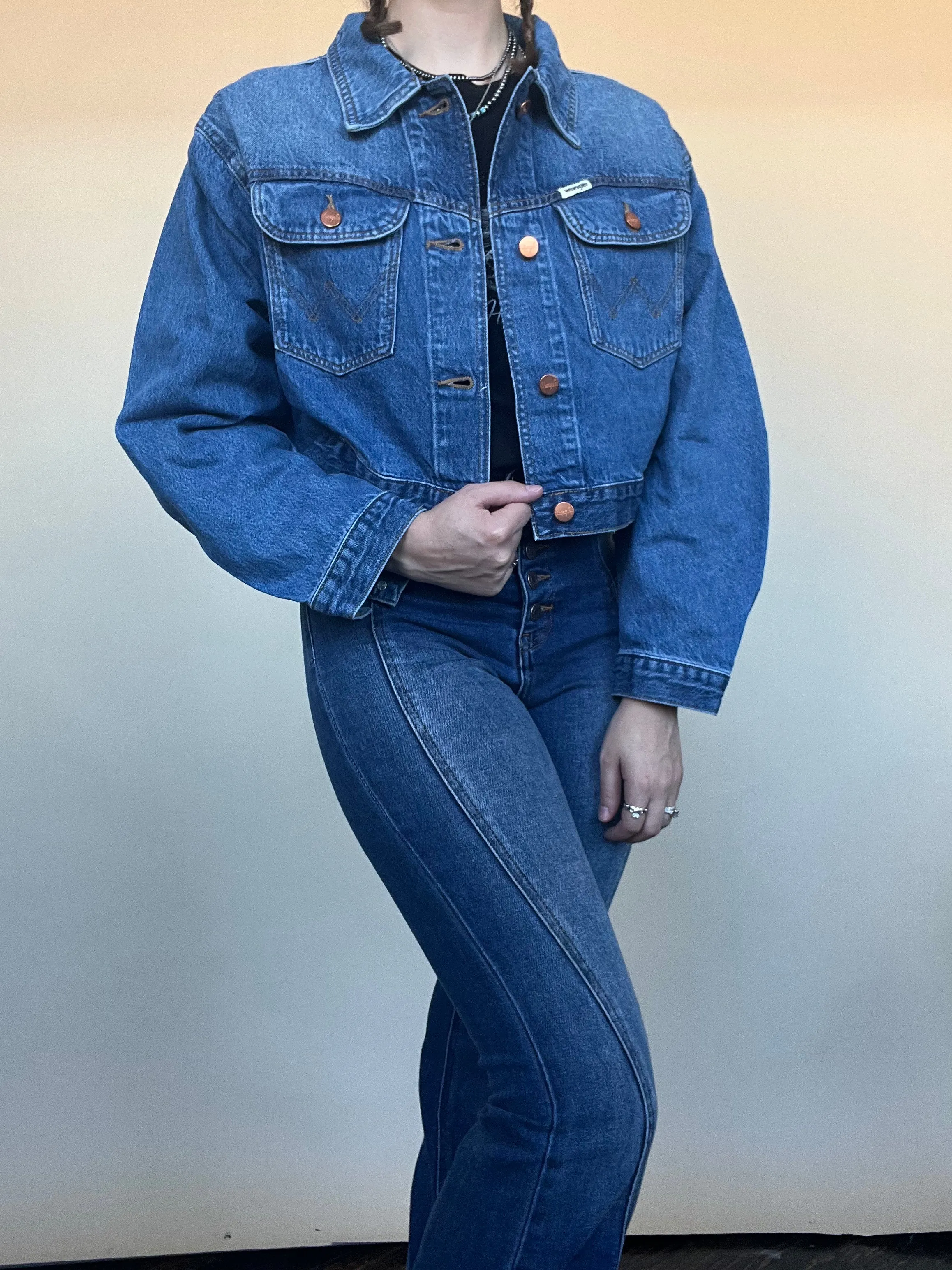 Wrangler Denim Crop Jacket
