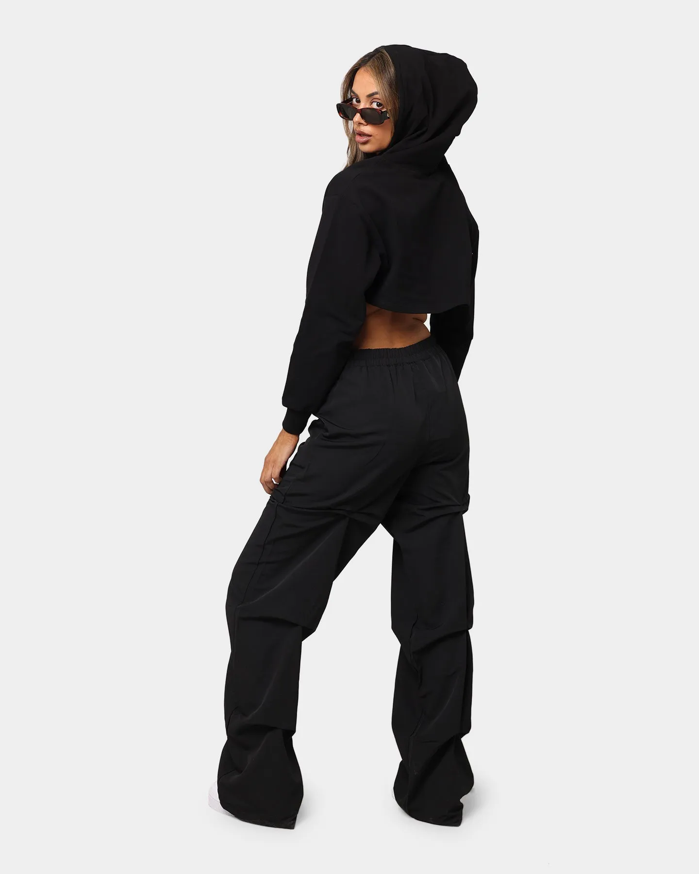 XXIII Women's Ultra Crop Hoodie Black